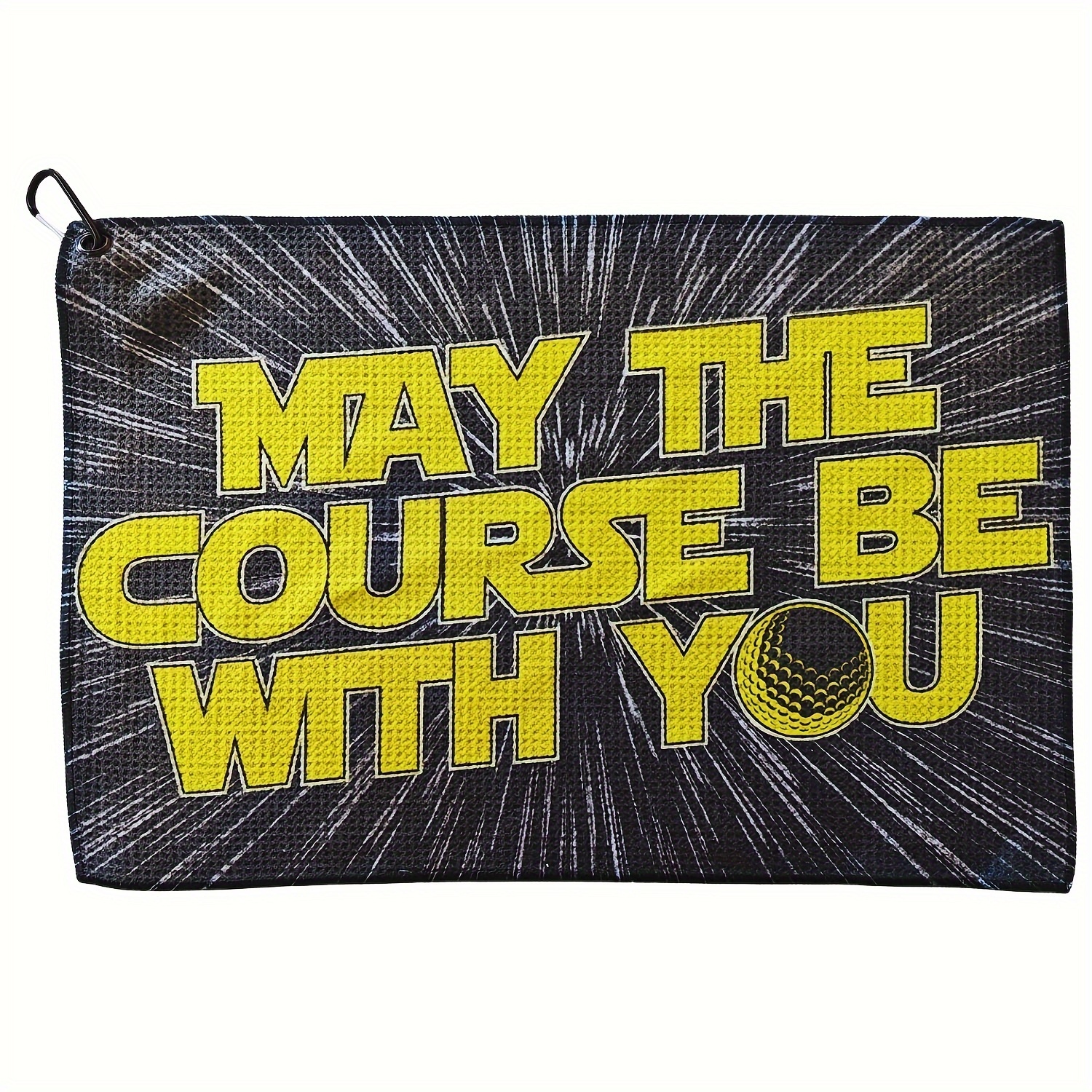 

Funny Golf Towels - May The Course Be With You Golf Towel - Golf Accessories For Men&women, Birthday Gift/father's Day Gift/christmas Gift/ Gift/thanksgiving Gift/happy New Year Gifts For Golf Lovers