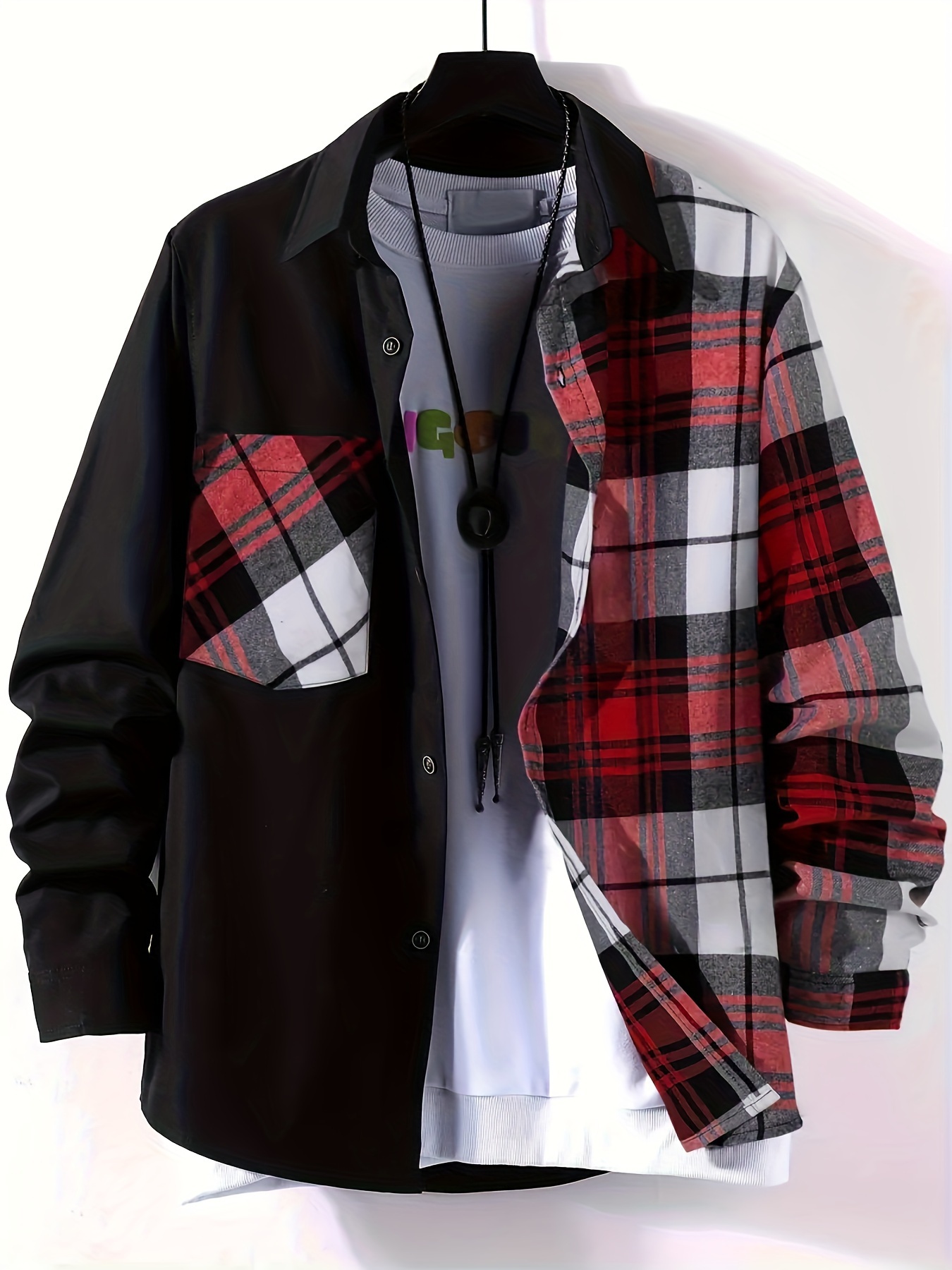 Trendy Plaid Hooded Shirts Boys Long Sleeve Button Tops - Temu Canada