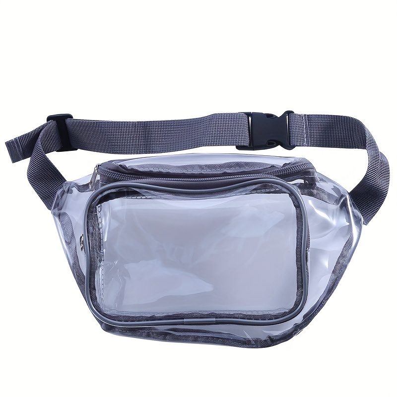  Clear Fanny Pack Stadium Approved for Women & Men Belt Bag  Crossbody Waterproof with Adjustable Strap for Festival Sports Workout  (Brown)