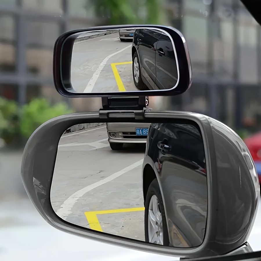 Auf Hd Glas Auto Rückspiegel Auxiliary Einstellbare Drehung Einparkhilfe Spiegel  Auto Totwinkel Spiegel 360-Grad Weitwinkel