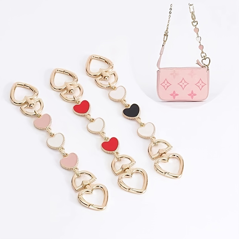 Purse Chain Strap Heart Handbag Charms Bag Short Chain Replacement Purse  Shoulder Strap Extender, High-quality & Affordable