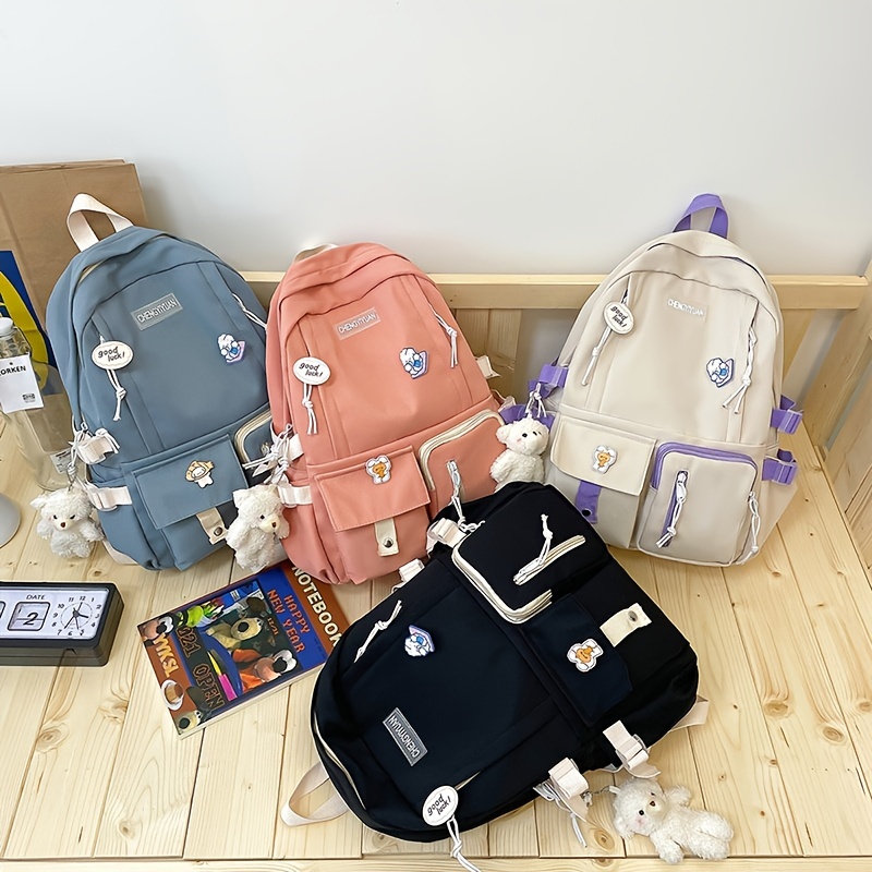 Fashion Backpack Korean University Teenagers Harajuku School Travel  Knapsack Youth Girls Boys Backpack Laptop Bag Women Backpack