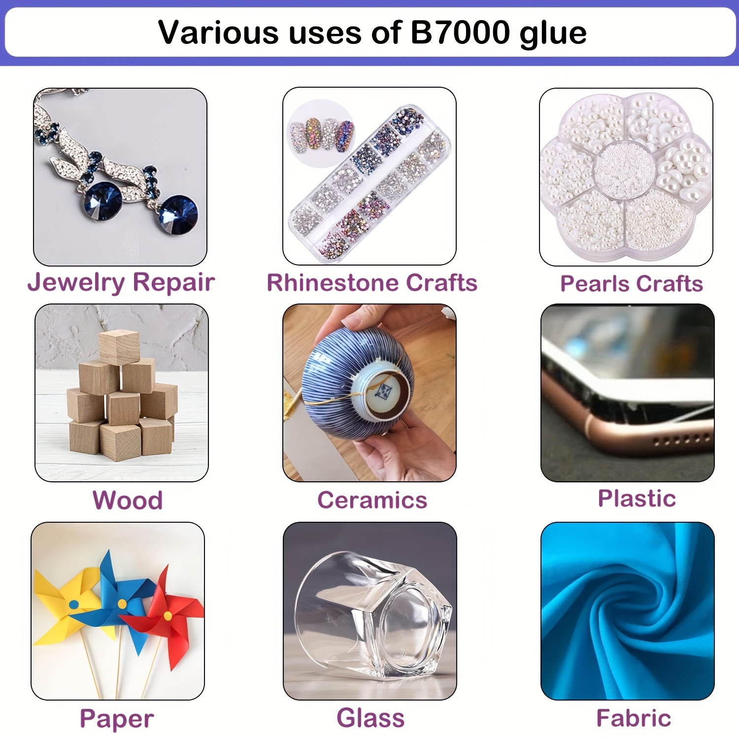 B7000 Glue Clear with Precision Tip, B-7000 Jewelry Glue Adhesive with  Rhinestone Dotting Too Review 