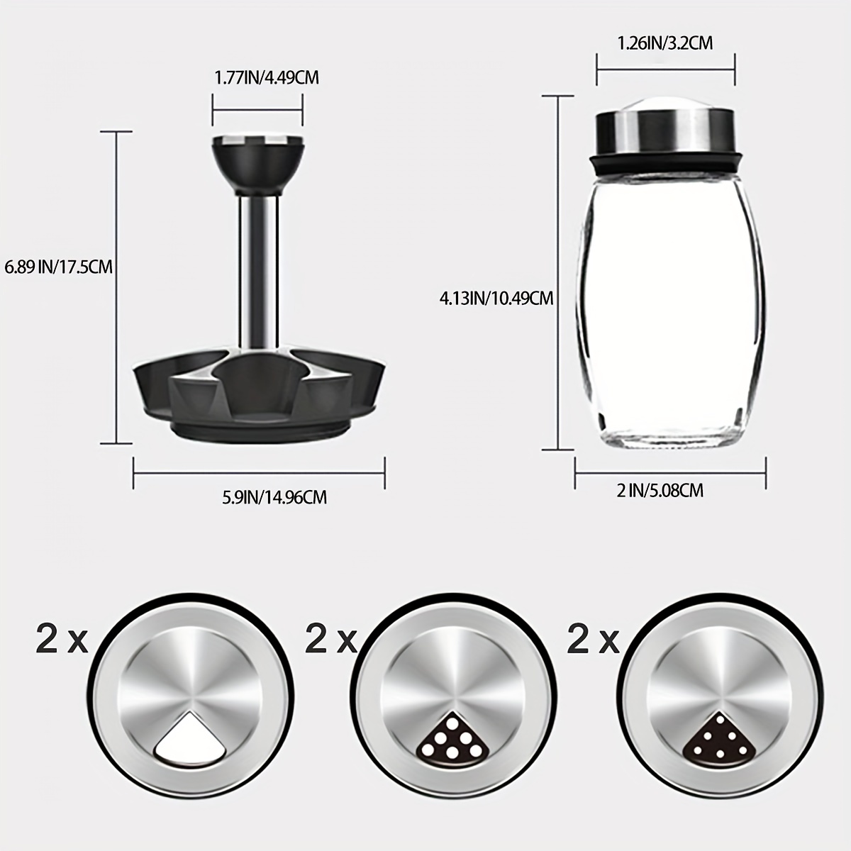 TINMIX Organizador giratorio de especias con 12 frascos, torre giratoria de  condimentos de pie con 12 botellas de vidrio para gabinete de cocina de