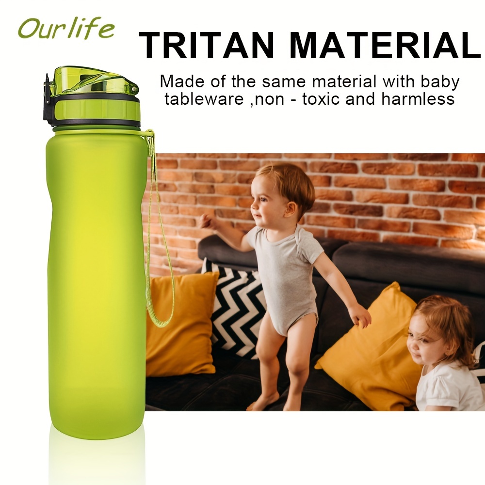 Sports Water Bottle 1000ml, BPA Free Tritan Non-Toxic Plastic