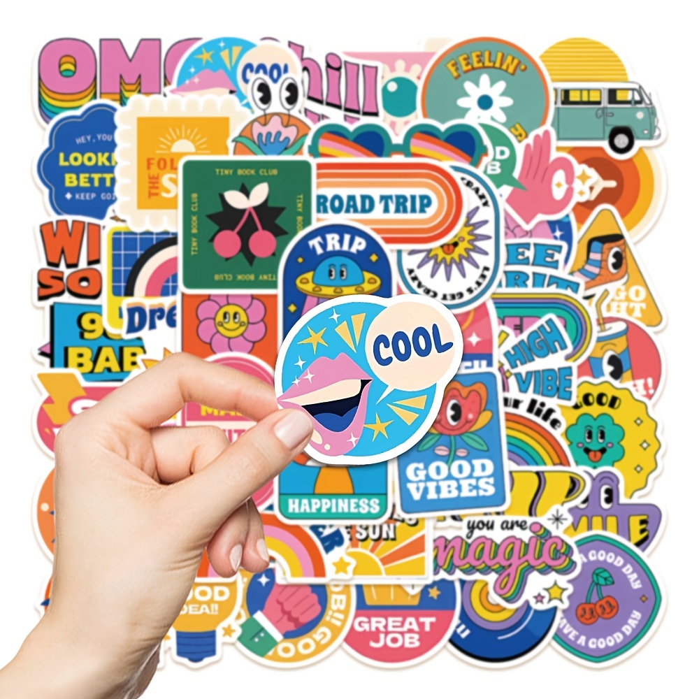 Small Fresh Stickers Creative Stickers For Water Cup Luggage - Temu