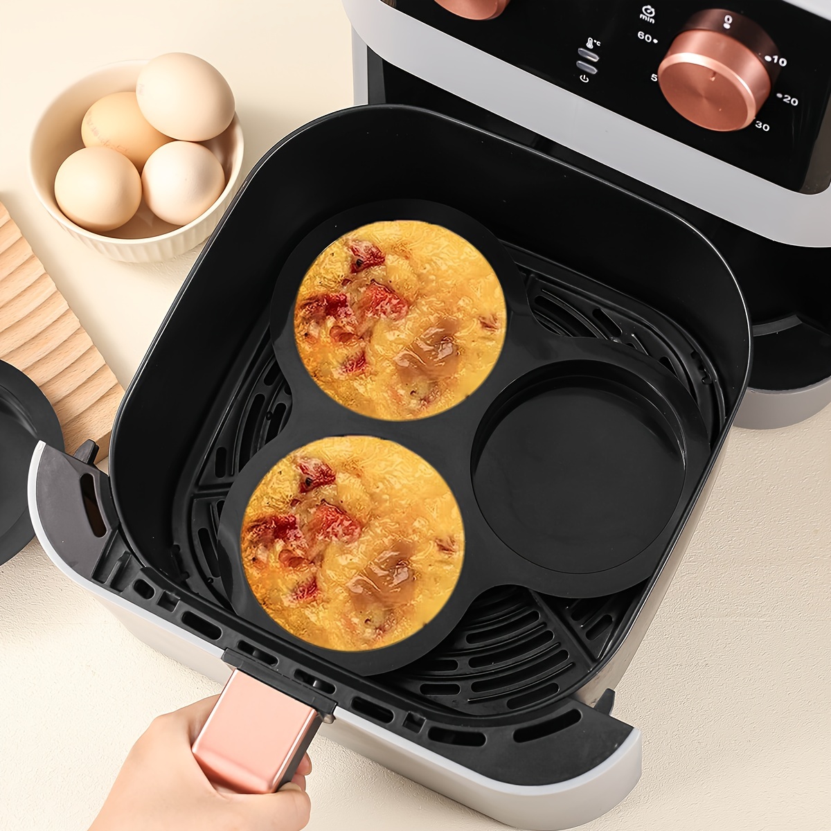 2 Moldes De Silicona Para Muffins (4), Molde Para Hornear Pasteles De  Tamaño Gigante, Molde Antiadherente Para Hornear Huevos, Ideal Para Huevos,  Pan