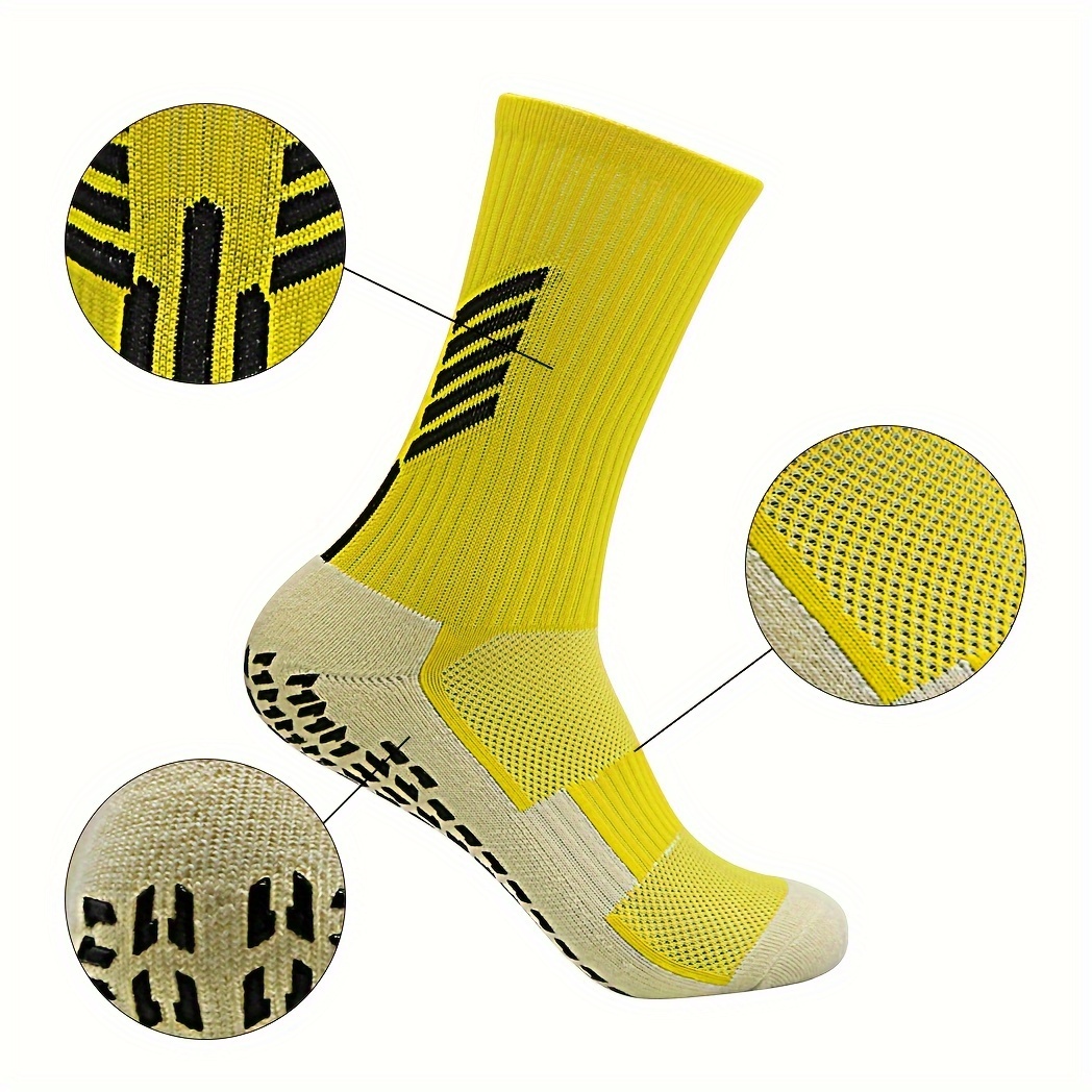 2 Pairs Non Slip Breathable Soccer Socks