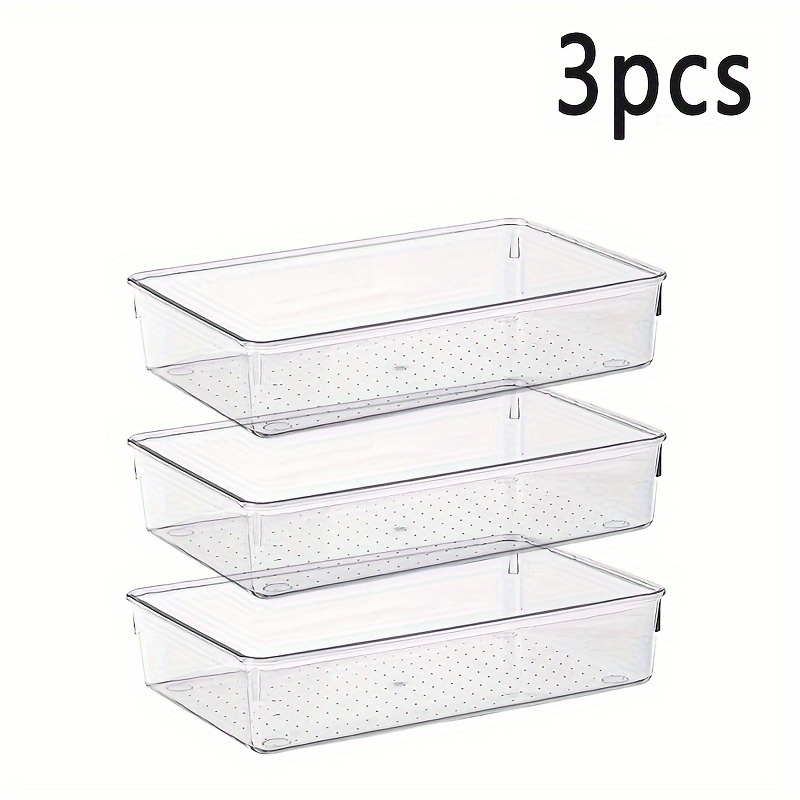 Multifunctional Clear Plastic Drawer Organizer For Bathroom - Temu