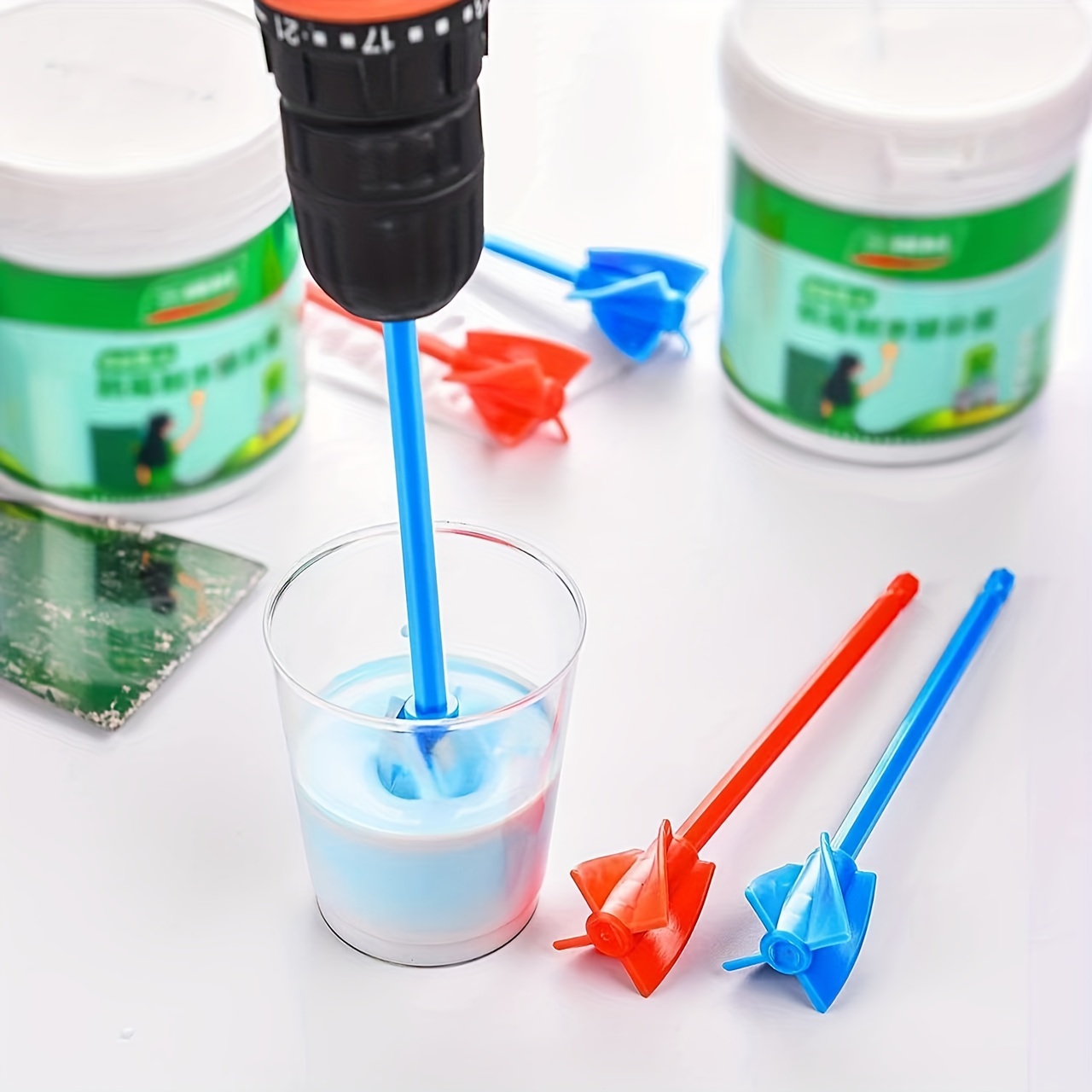 Epoxy Mixer + Extension Rod Paint And Resin Mixer Paddle - Temu