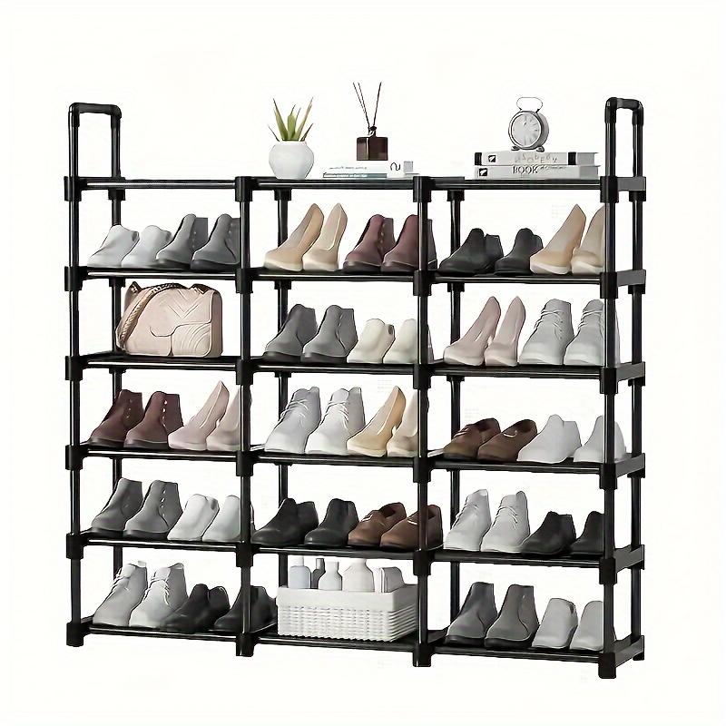 Expandable stackable 2025 shoe rack