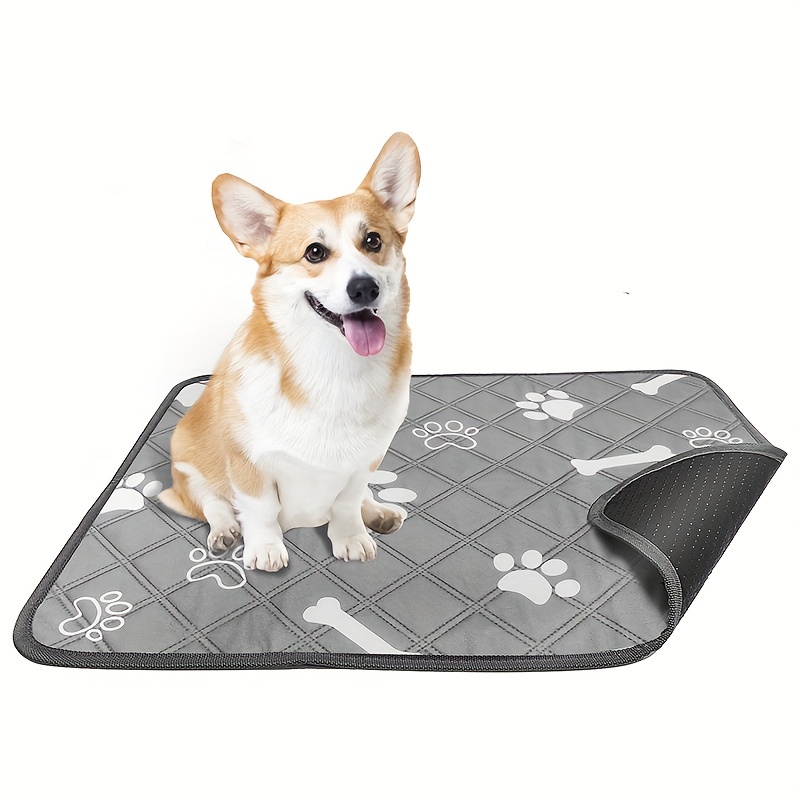 Bone Paw Print Dog Pee Pad Washable Dog Toilet Pads Reusable - Temu