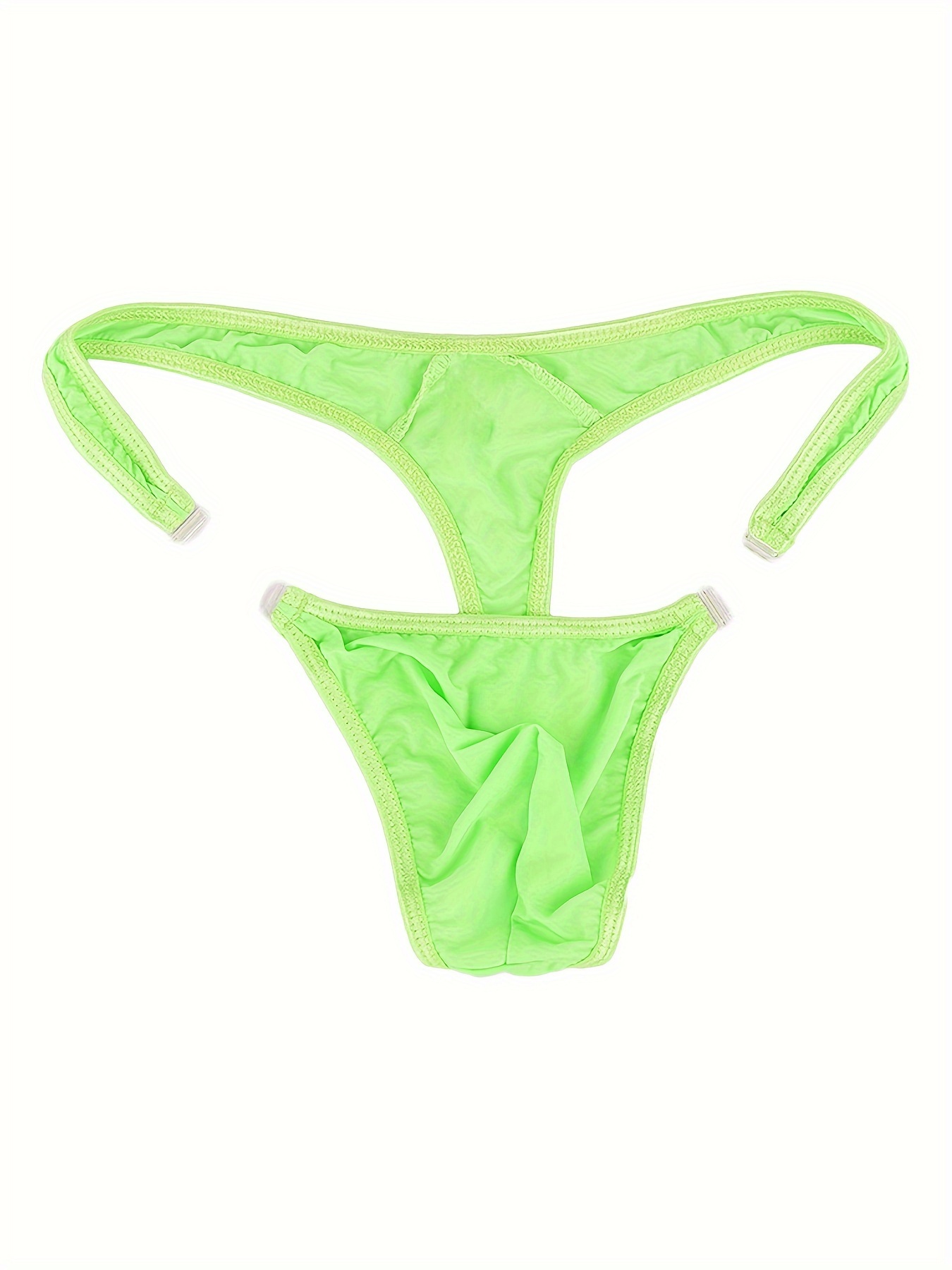 Men's Low Waist See Breathable Thongs Sexy Bulge Pouch Ice - Temu Australia