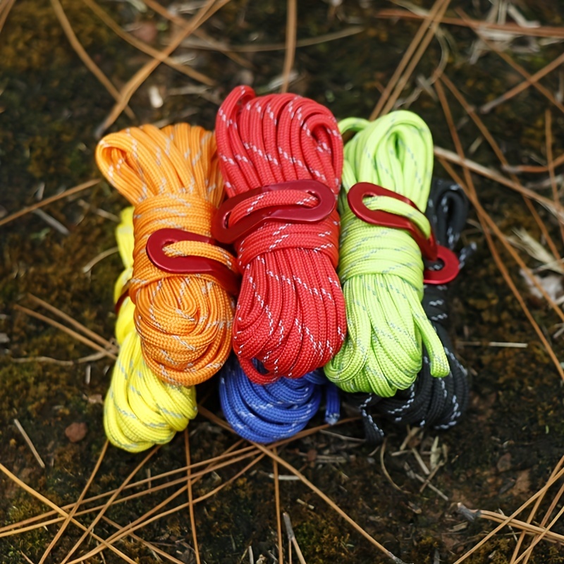 30pcs Nylon Poly Rope Cord Flag Pole Polypropylene Clothes Line Camping  Utility Good For Tie Pull Swing Climb Knot