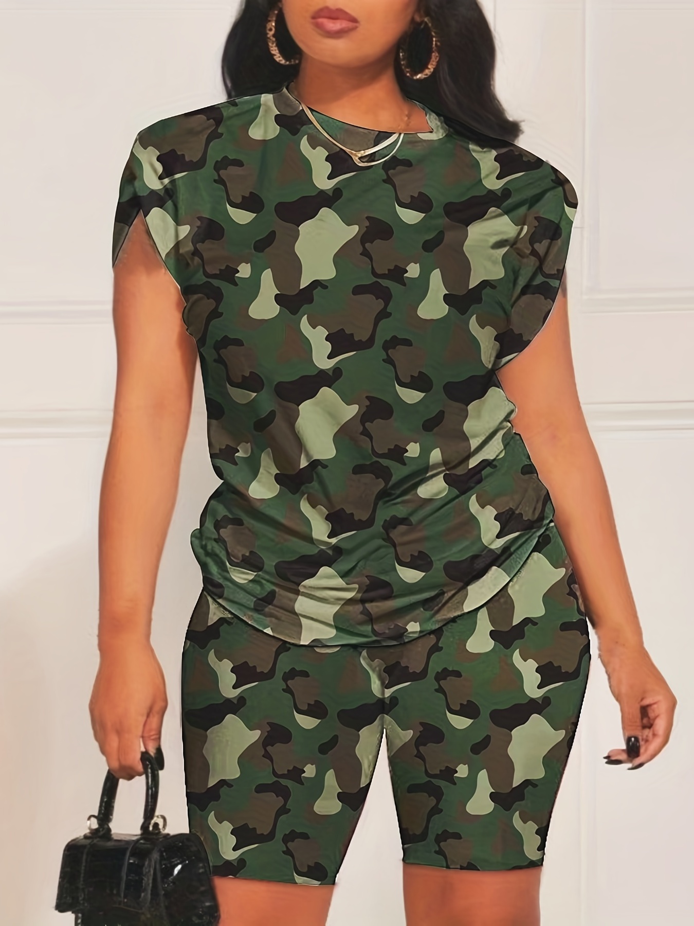 Faith Letter Print Two Piece Set Casual Outfit