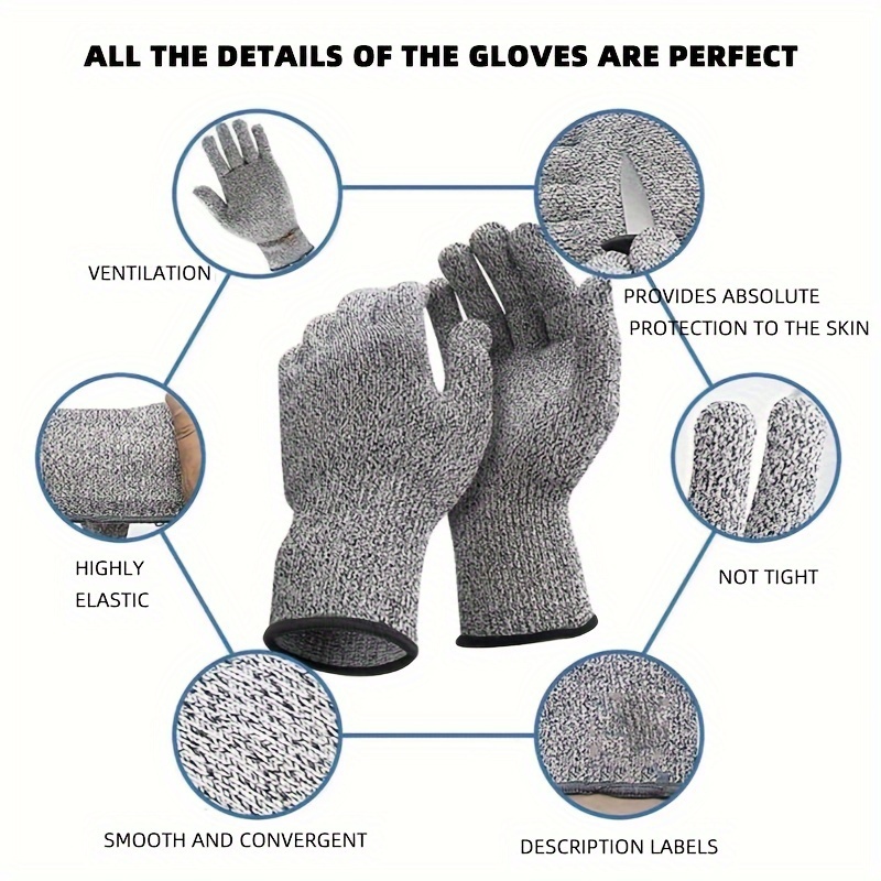 Anti cut Gloves Sleeves Level 5 Anti cut Decoration Kitchen - Temu