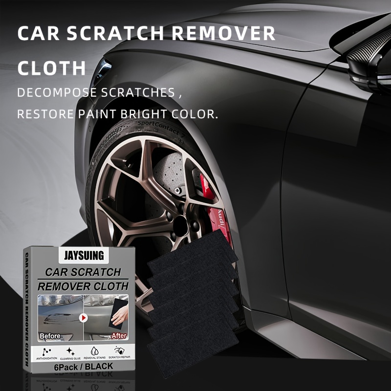 Nano Sparkle Cloth for Car Scratches, 6 Pcs Car Scratch Remover Magic  Vehicle Scratch Remover Cloth with Nano Repair Technology for Car Smooth  Surface