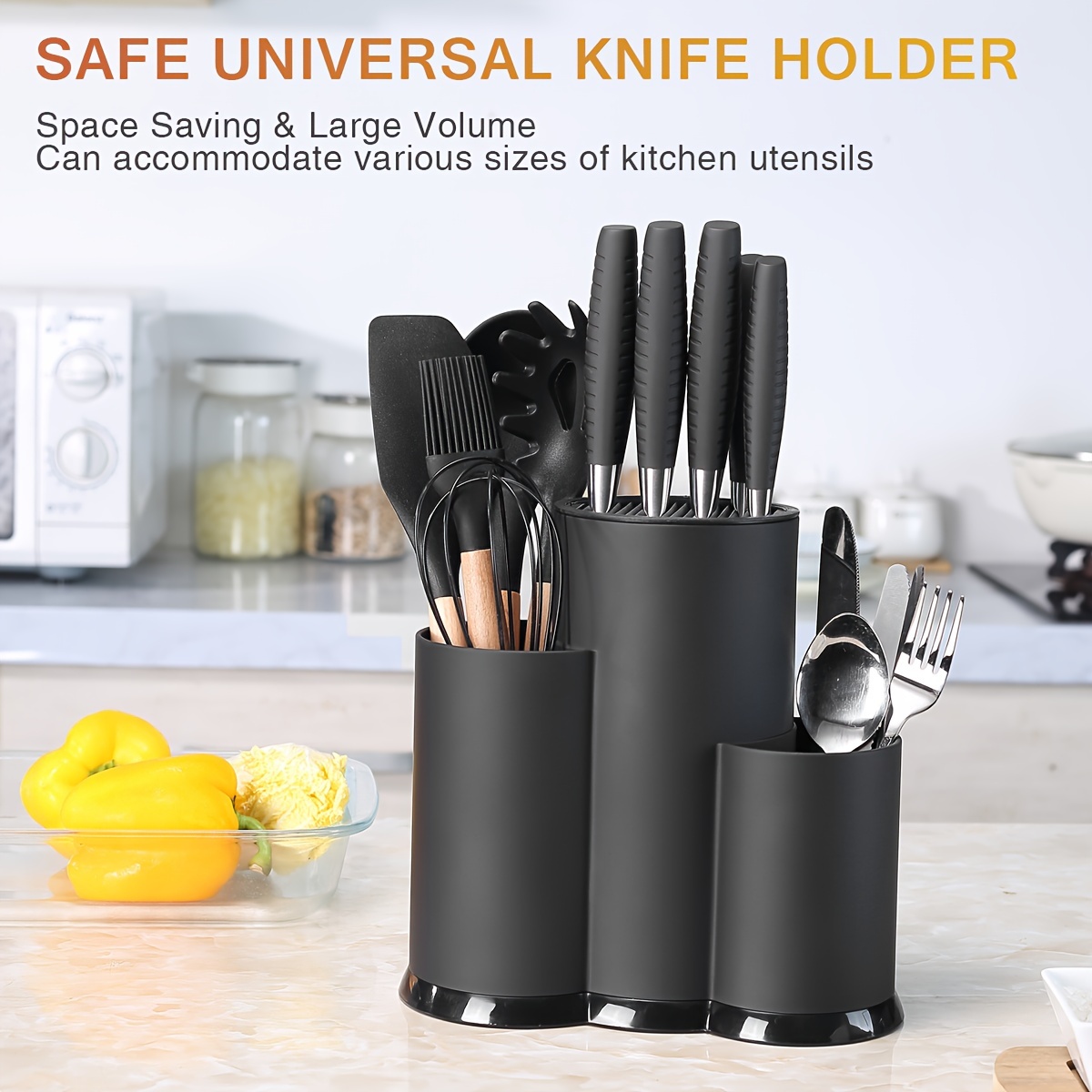 Multi-Function Utensil Holder Knife Drainer Storage Kitchen Organizer –  Kitchen Groups