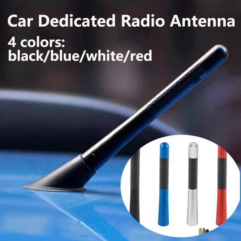 12cm Antena Señal Radio Corta Fibra Carbono Techo Coche Universal Mast Whip  Stereo Fm/am Antena Señal, Descuentos