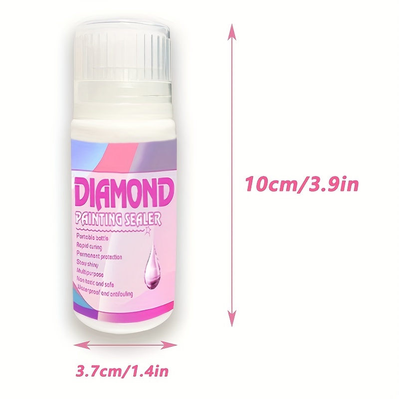 Diamond Painting Sealer Kit-4OZ, Diamond Painting Glue For Diamond  Painting Sets, Diamond Art Glue Is Used To Protect Diamond Paintings,  Permanent Sparkle Diamond Art Sealer Kit