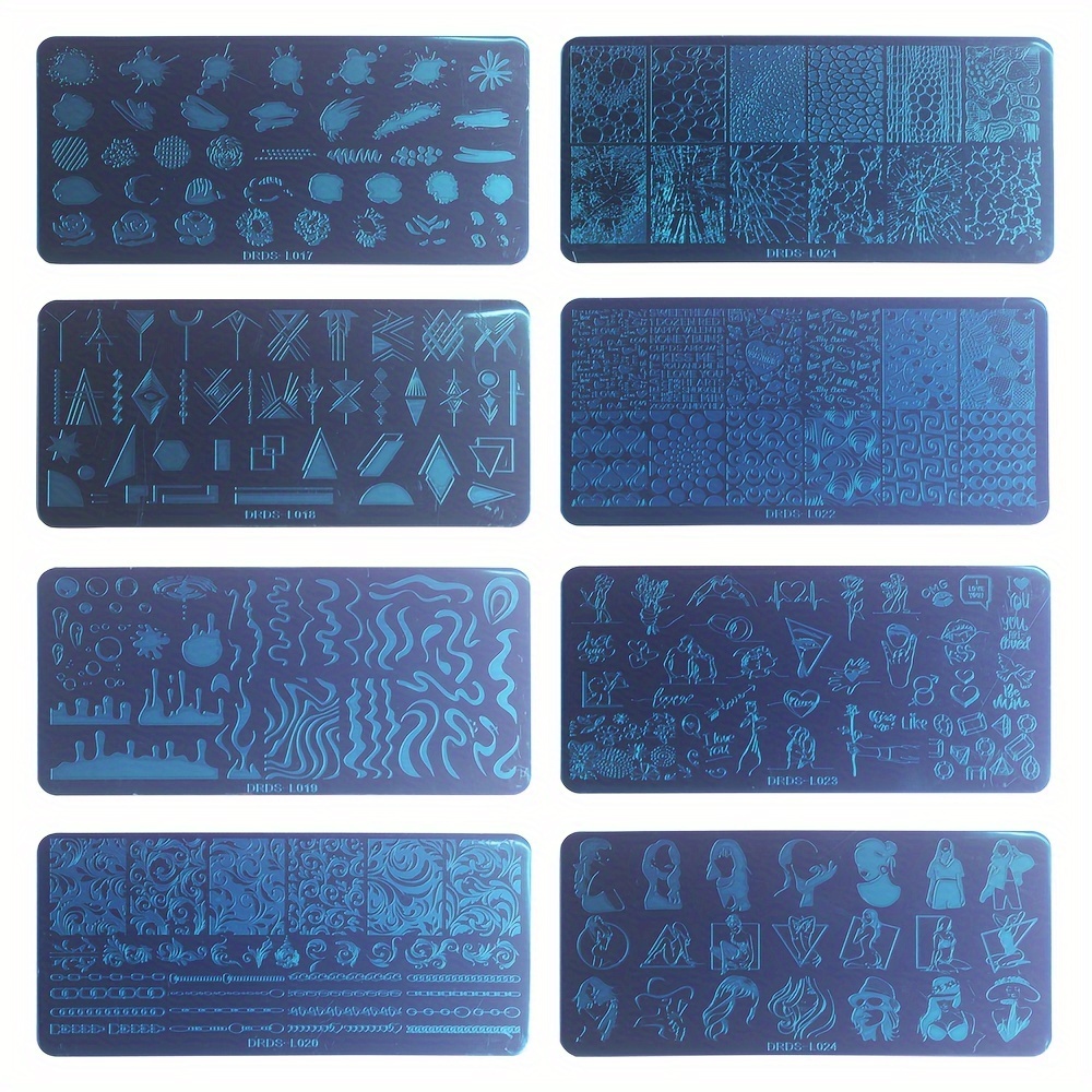 Mix Logo Nail Stamping Plates