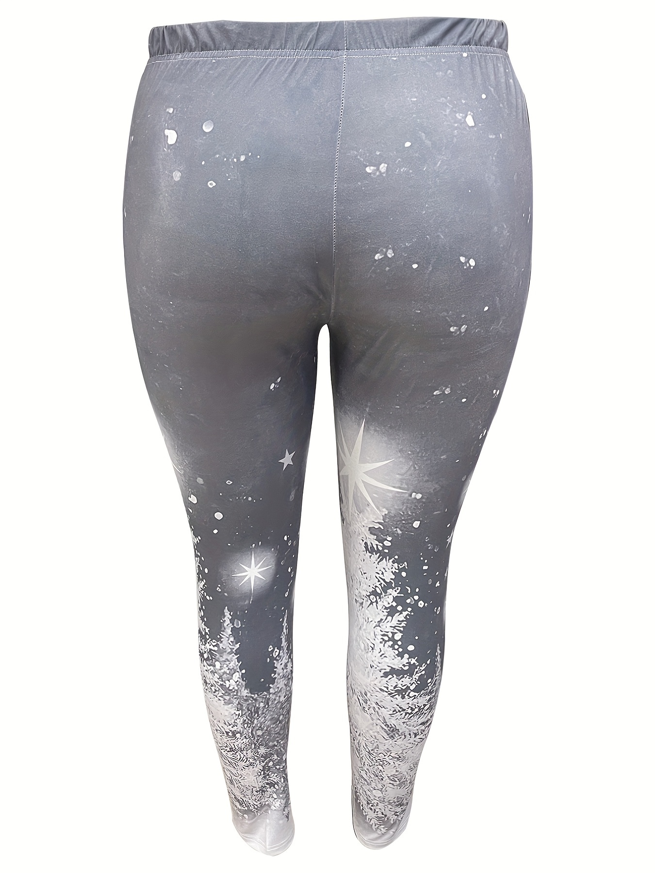 Plus Size Christmas Leggings Women's Plus Glitter Christmas - Temu