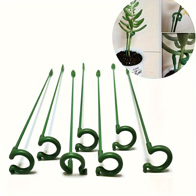 

10pcs Plant Support Rod, Plant Potted Flower Protector, Fixing Butterfly Orchids To Prevent Tilting, Used For Home Gardening 10.62inch*0.59inch*1.42inch