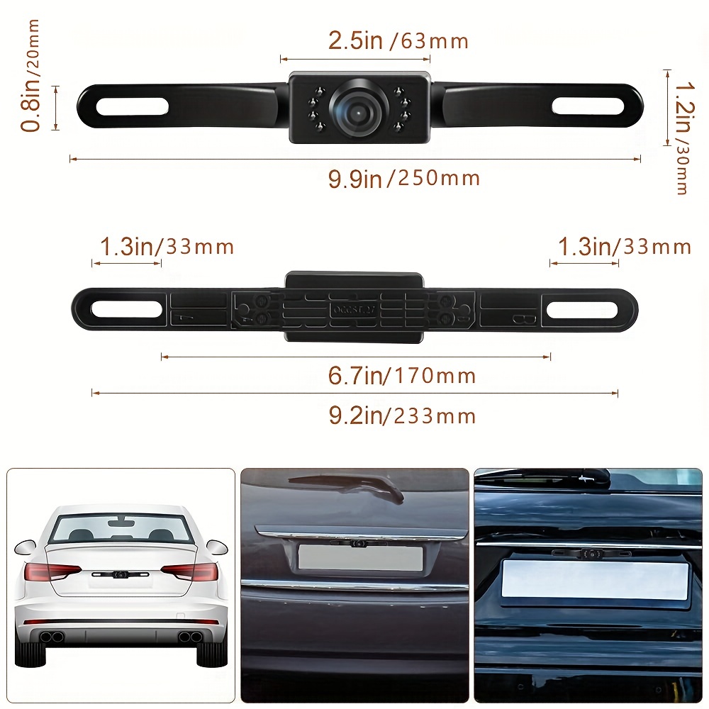 Actualice Automóvil Cámara Respaldo Inalámbrica Matrículas - Temu