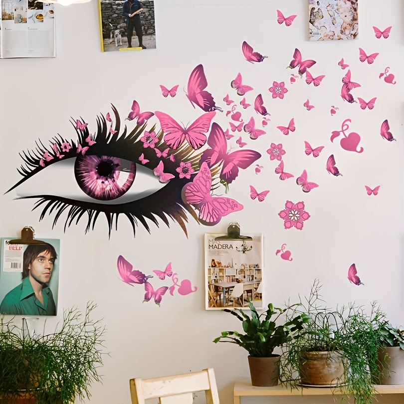 Farfalle adesive da muro colorate, wall stickers per decorare
