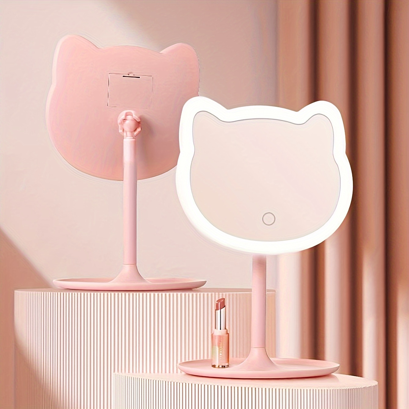 Mode Katzen ohr Kosmetik spiegel Badezimmer Make-up Spiegel Wand