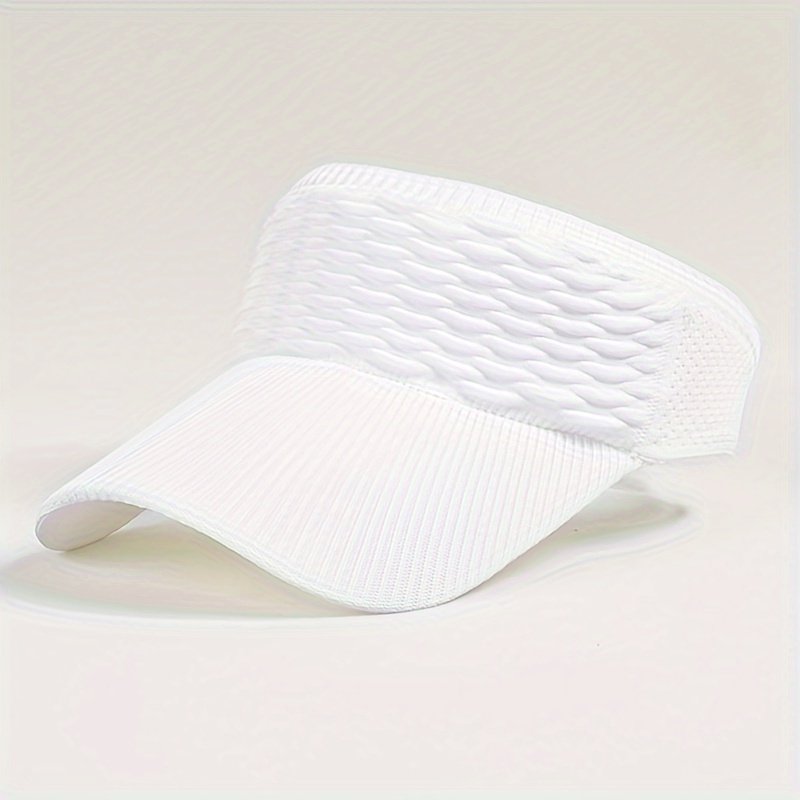 Trendy Solid Color Visor Hat Summer Breathable Sun Hats - Temu