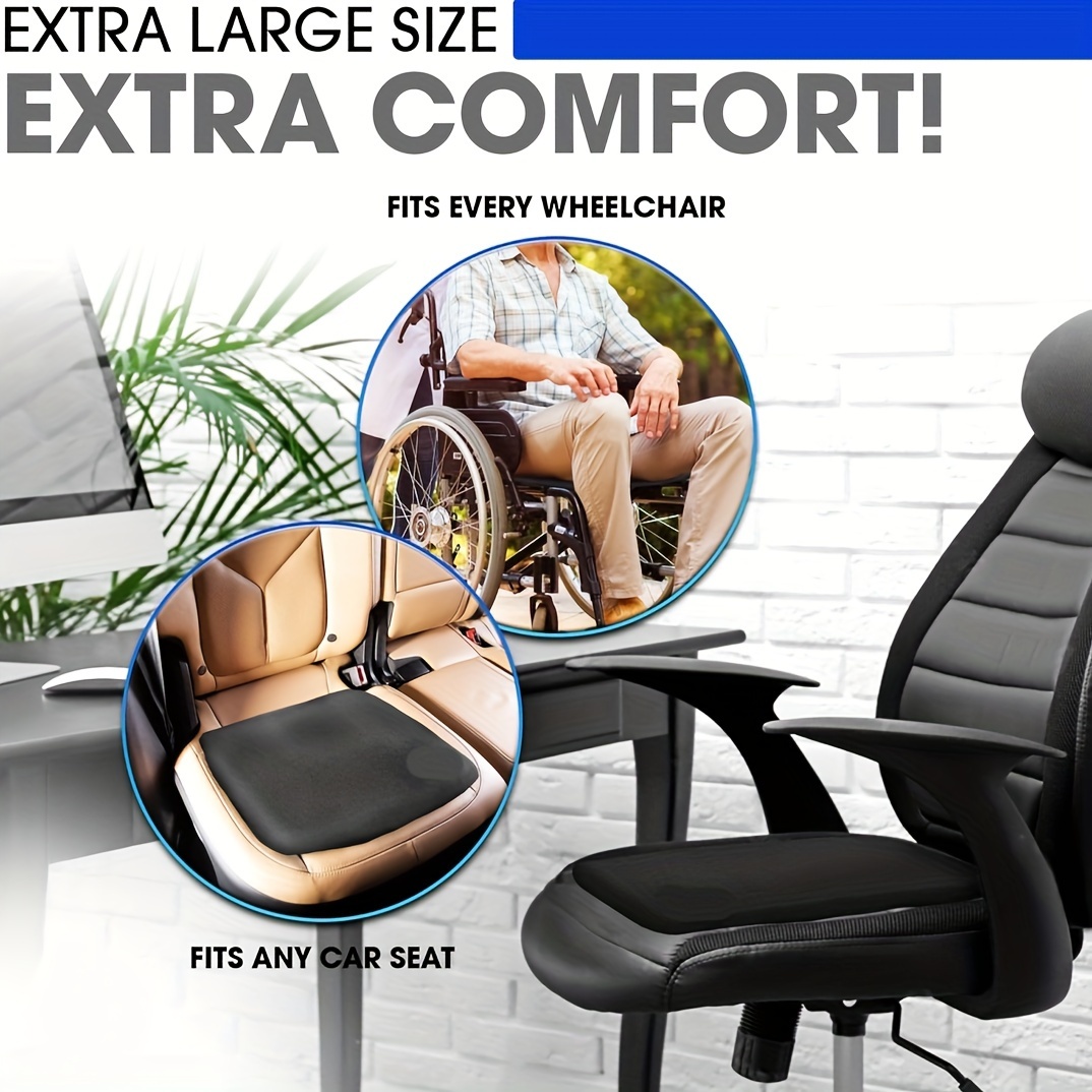 Gel Seat Cushion For Long Sitting, Soft & Breathable, Gel Cushion For  Wheelchair Reduce Sweat, Gel Chair Cushion For Hip Pain, Gel Seat Cushion  For Office Chair, Gel Car Seat Cushion Comfort 
