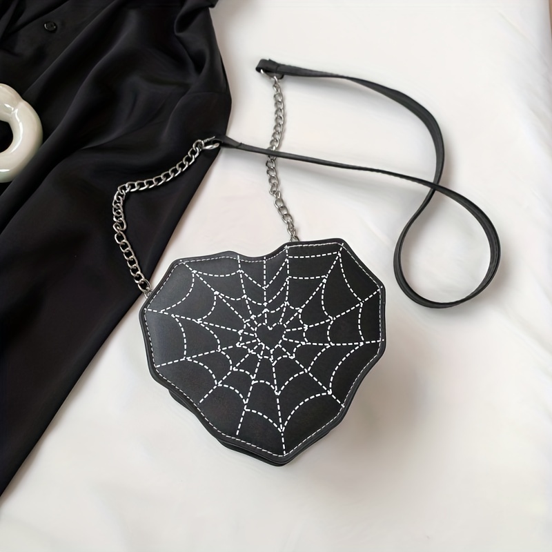 Mini Halloween Spider Web Retro Shoulder Bag - Love Irregular