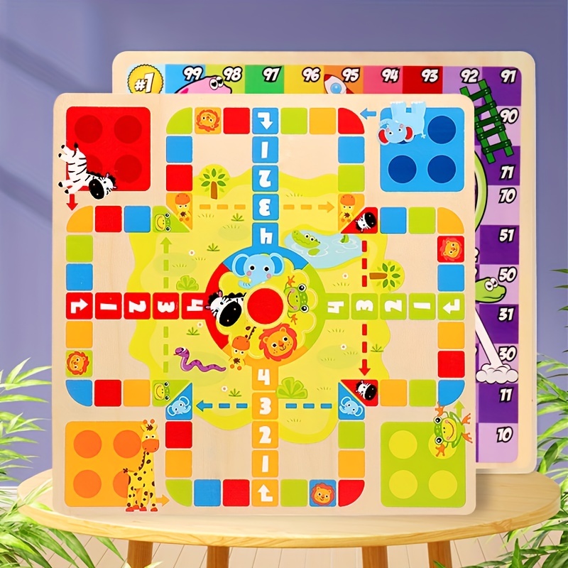 New Ludo & Snakes Ladders Board Game Play With Children Multi 1 Pc