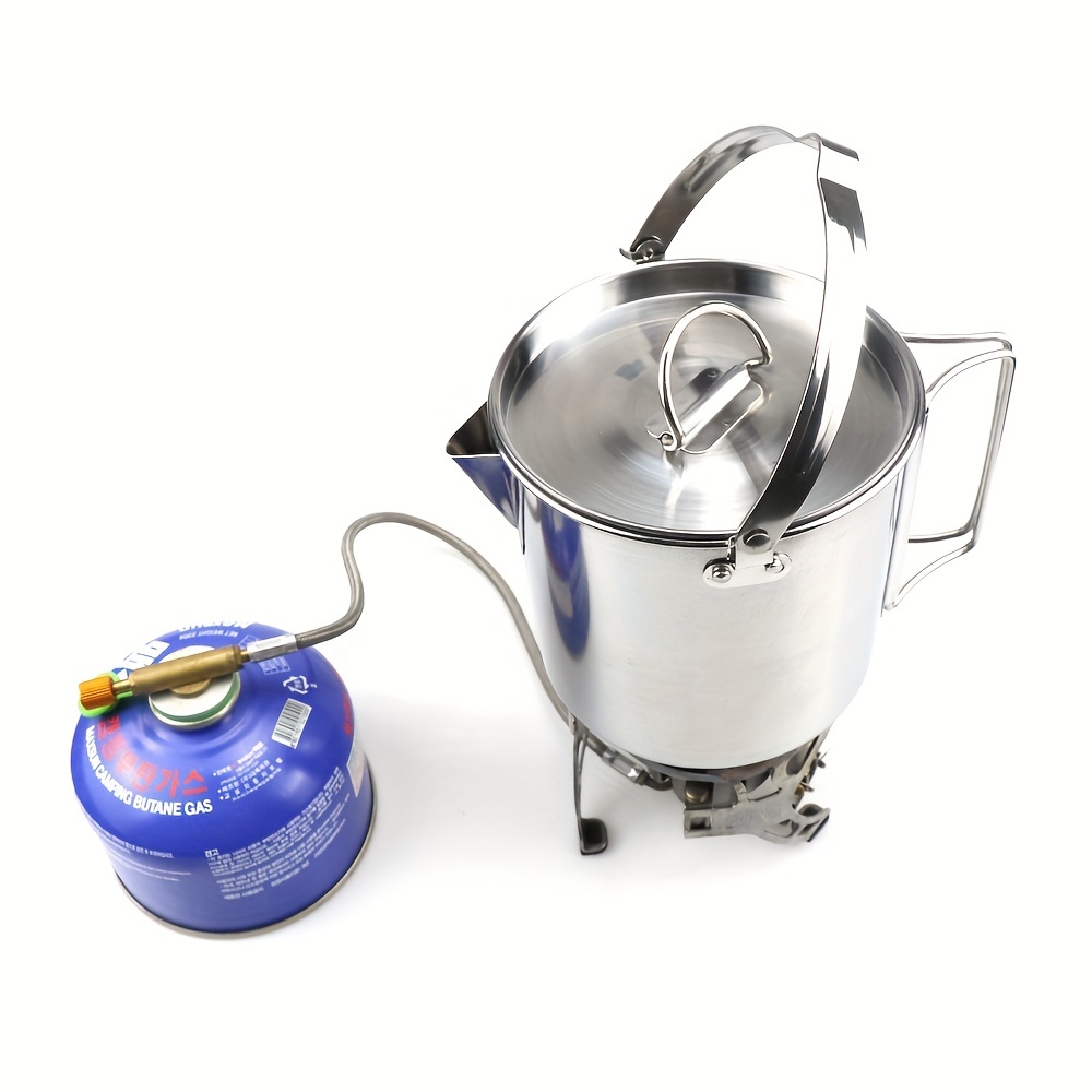 Portable Stainless Steel Coffee Pot With Detachable Handle - Temu