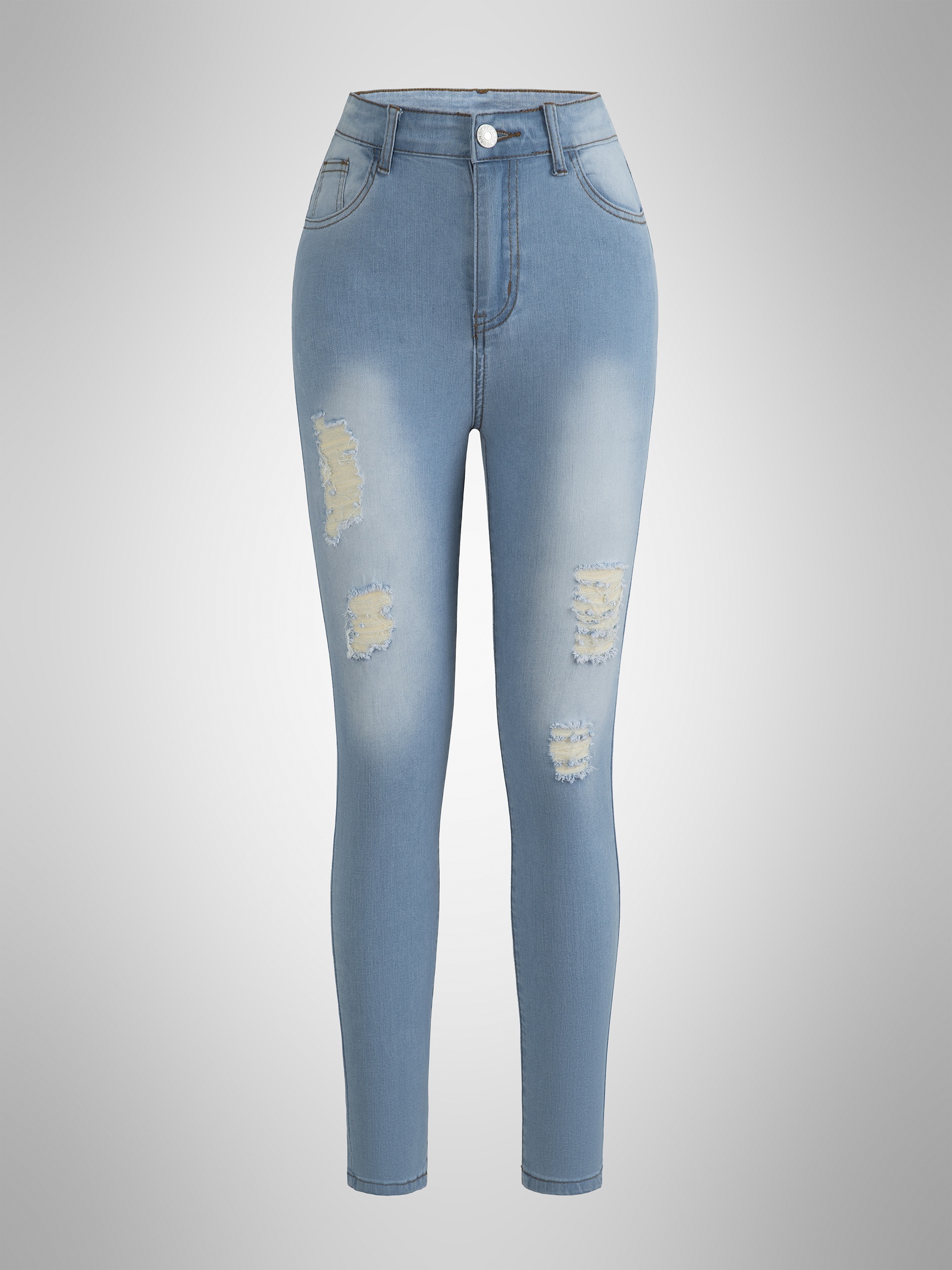 Jeans Denim Mädchen Glockenhose Skinny Stretch Schlaghose