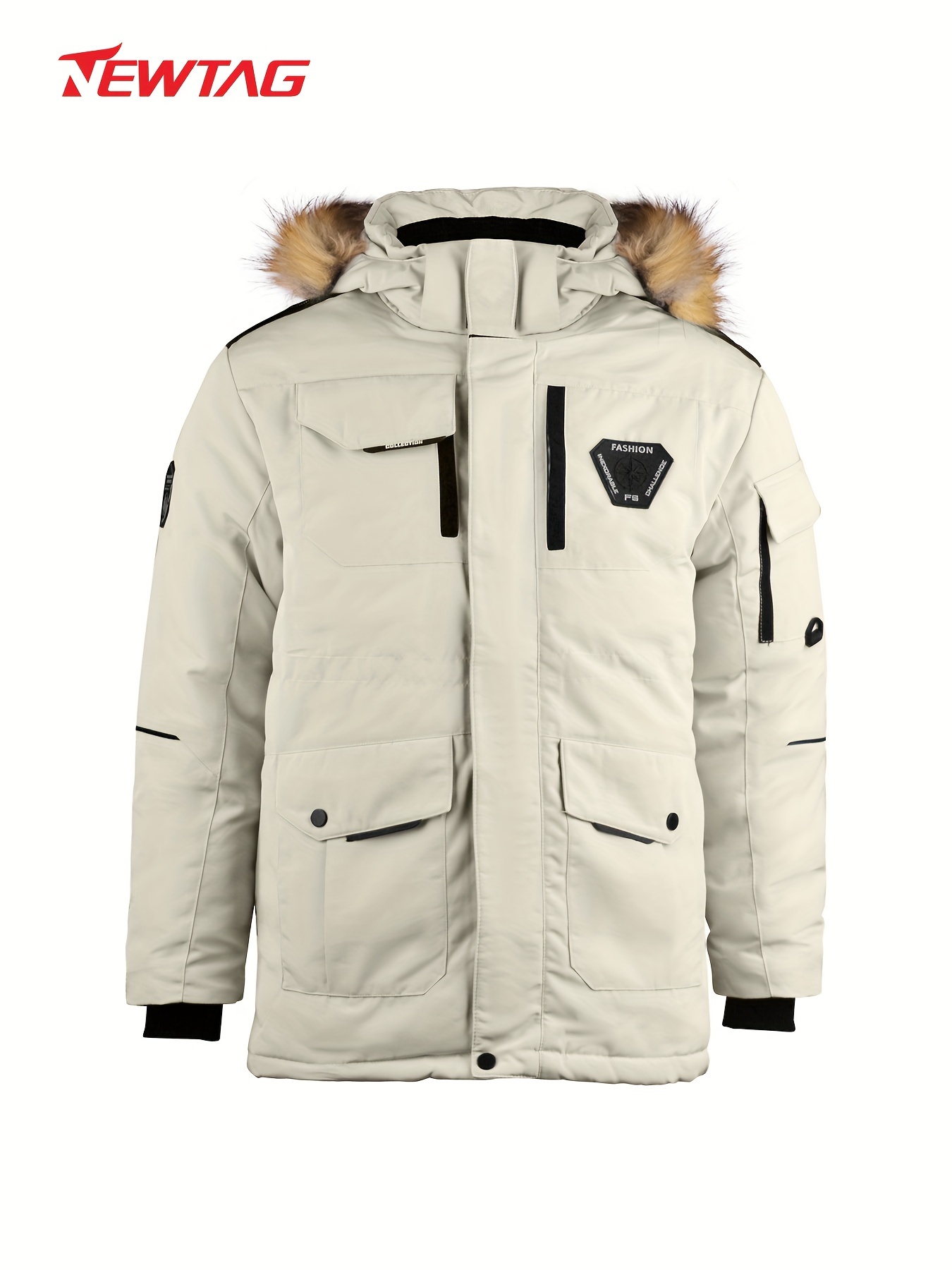 Solid Hood Thicken Parkas Long Coats Casual Coat Fall Winter - Temu