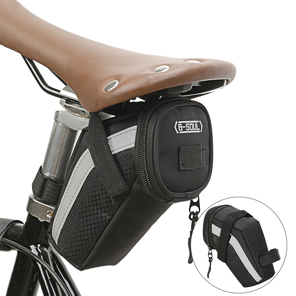 

1pc Bicycle Saddle Bag, Waterproof Bicycle Bag, Ultralight Nylon Bike Saddle Bag, Mtb Road Bike Outdoor Sport Bag