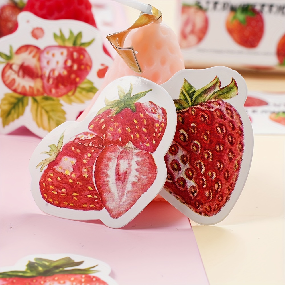 Sweet Strawberry Stickers 45pcs/Box