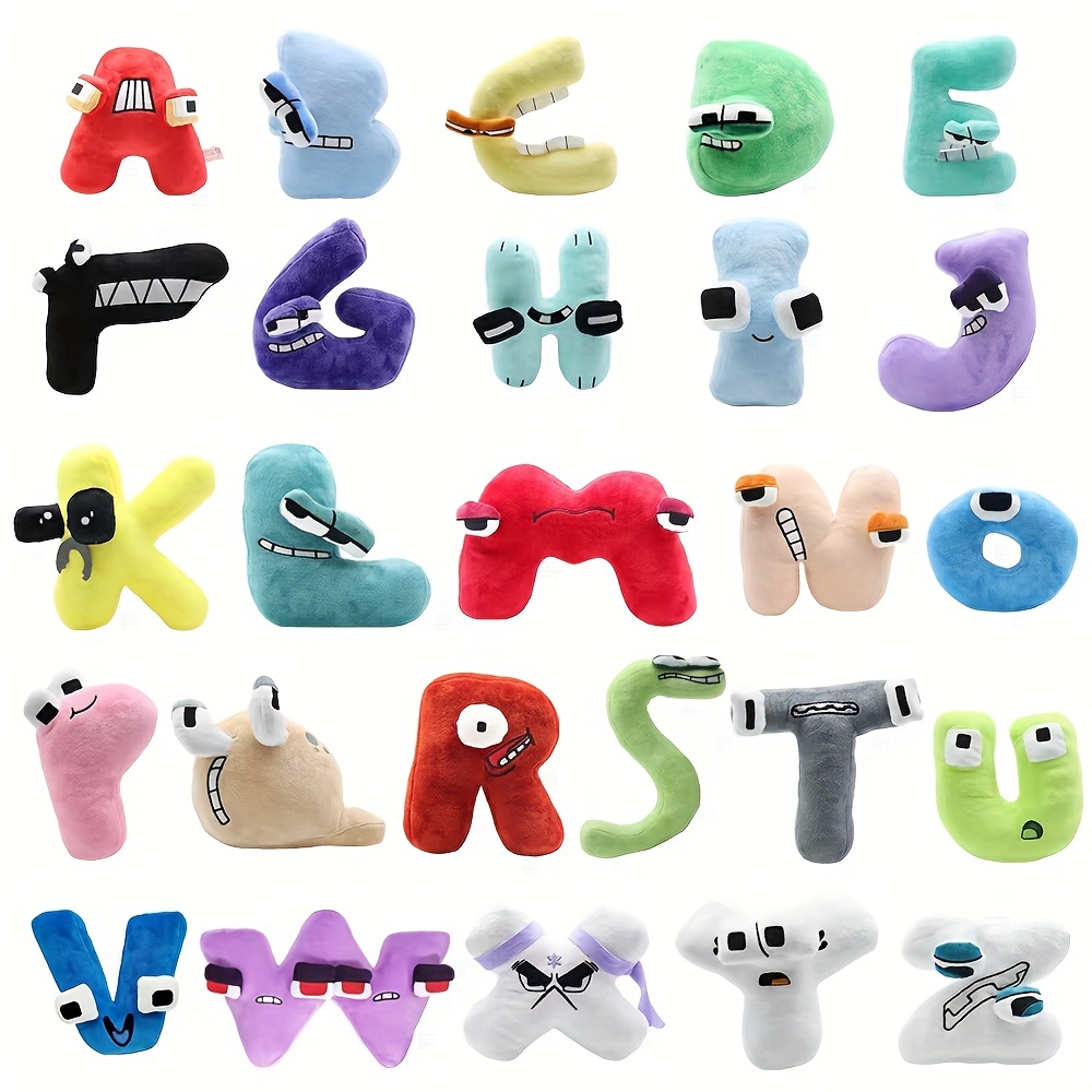 Alphabet Lore Plush Toys Plushies from Alphabet Lore, Soft Stuffed Dolls  Educational Letter Toys Novelty Plush for All Kinds of Festivals and Game  Fans 