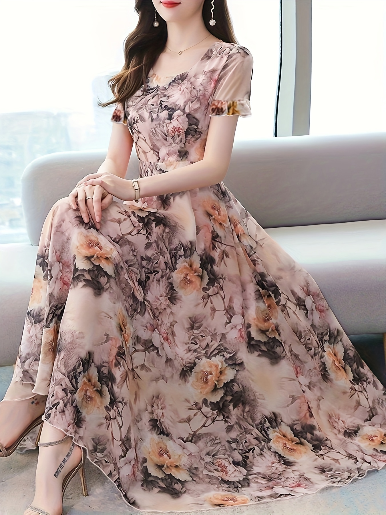 Vestidos Florales Para Mujer - Temu