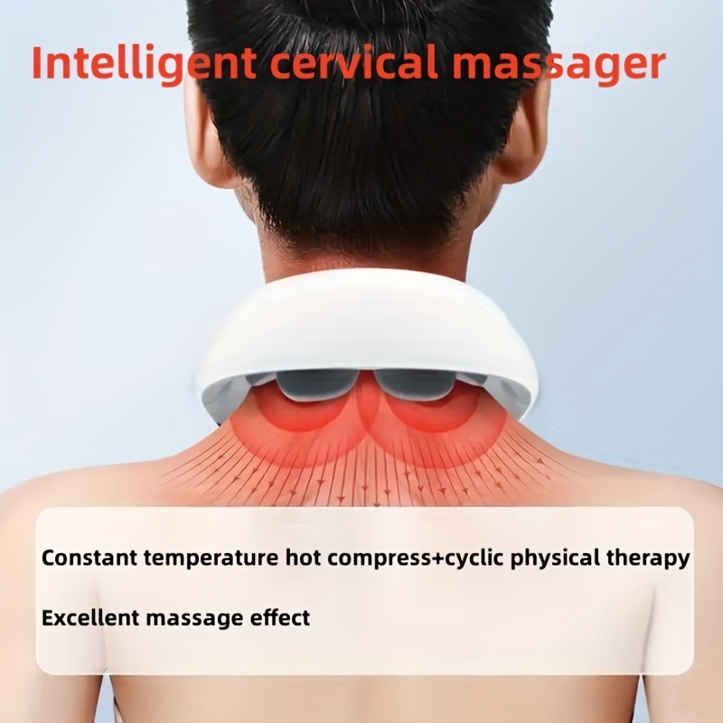 Hot Compress Neck And Shoulder Massager With Voice Broadcast And