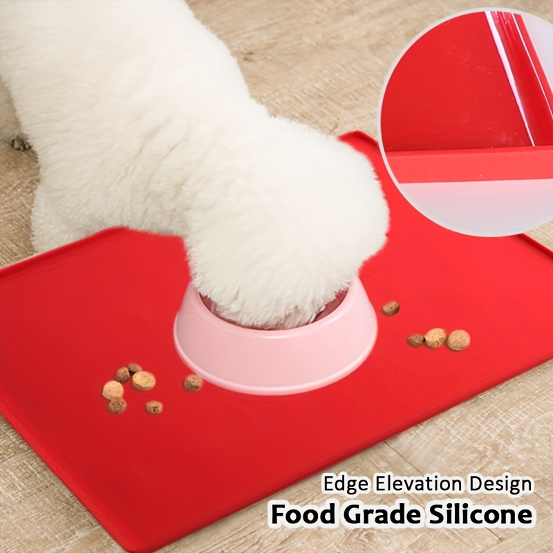 Pet Dog Feeding Mat Silicone Waterproof Non slip Dog Food - Temu