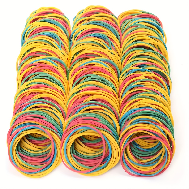 

220pcs Multicolor Rubber Bands 38mm Diameter For Office Supplies School Home Elastic Band