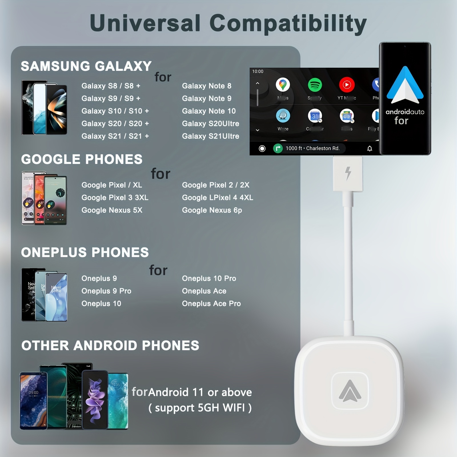 Usb Type c Dongle 5.2 For Wireless Carplay Wireless Android - Temu