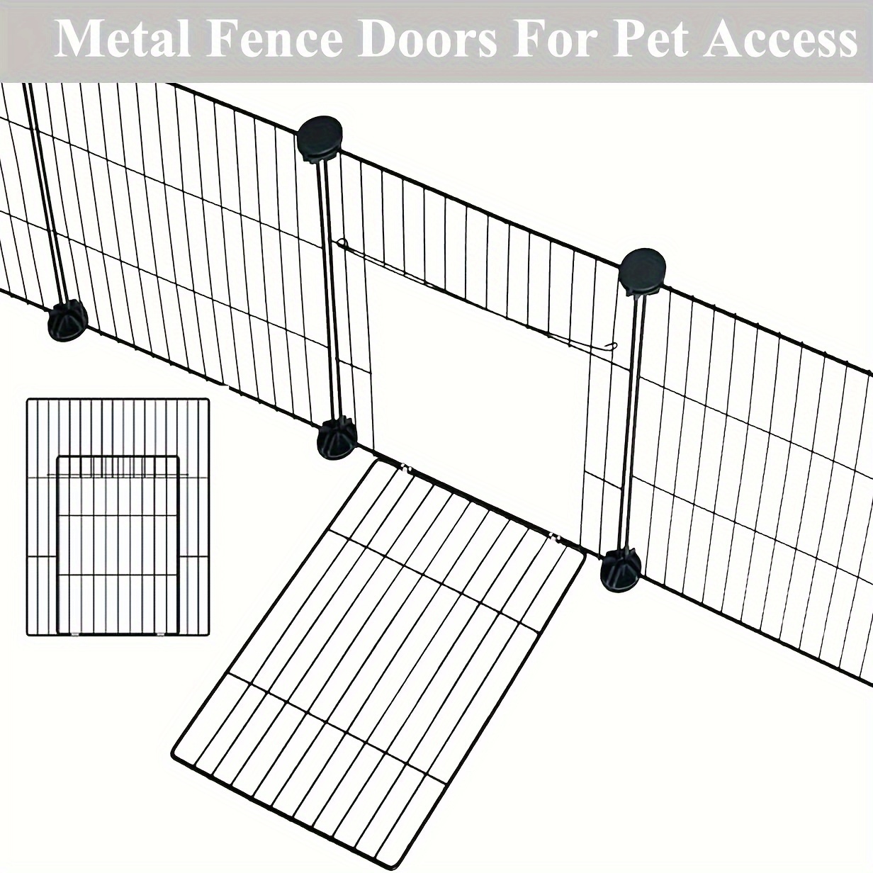 Durable Iron Alloy Pet Playpen, Secure Enclosure