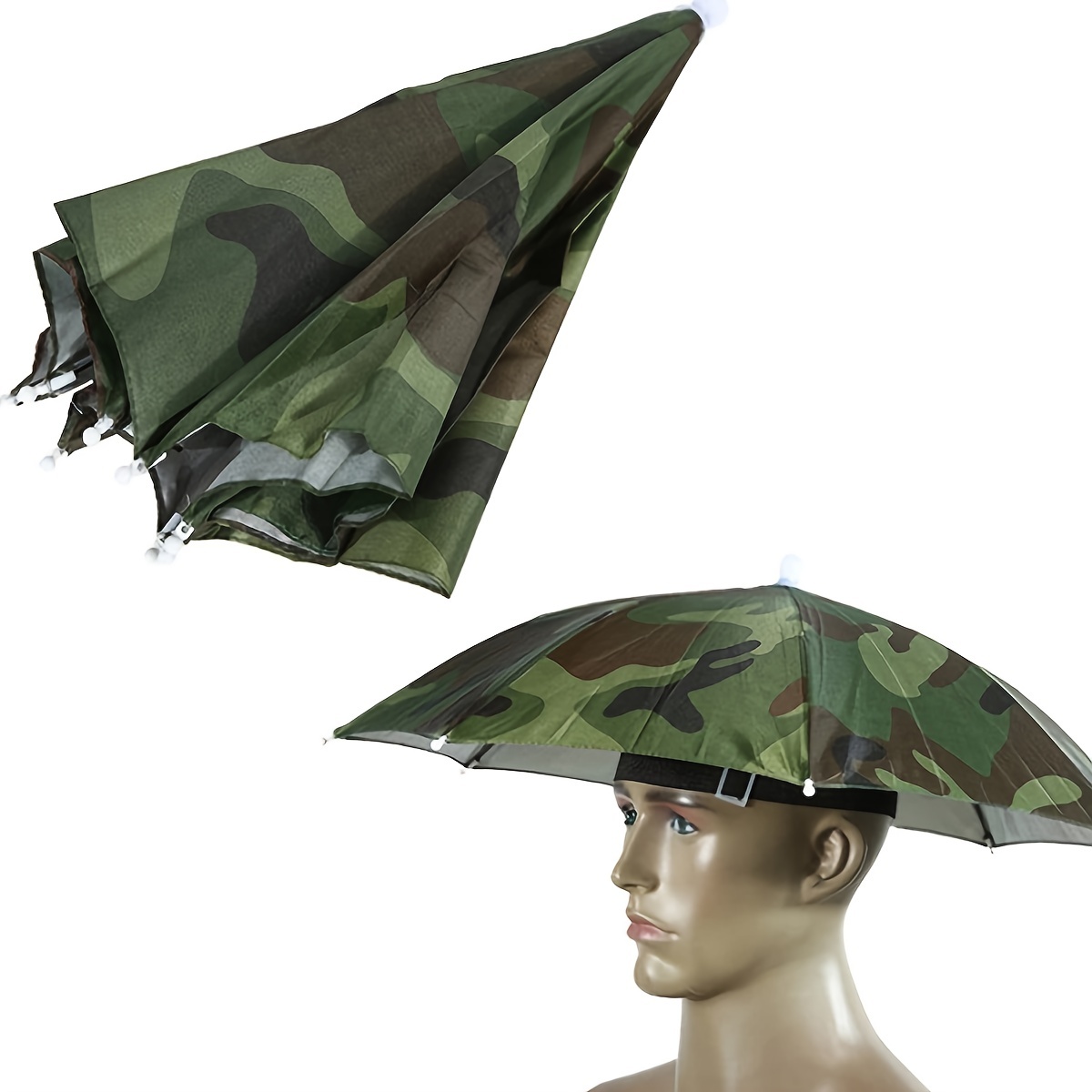 1pc Fishing Umbrella On Head