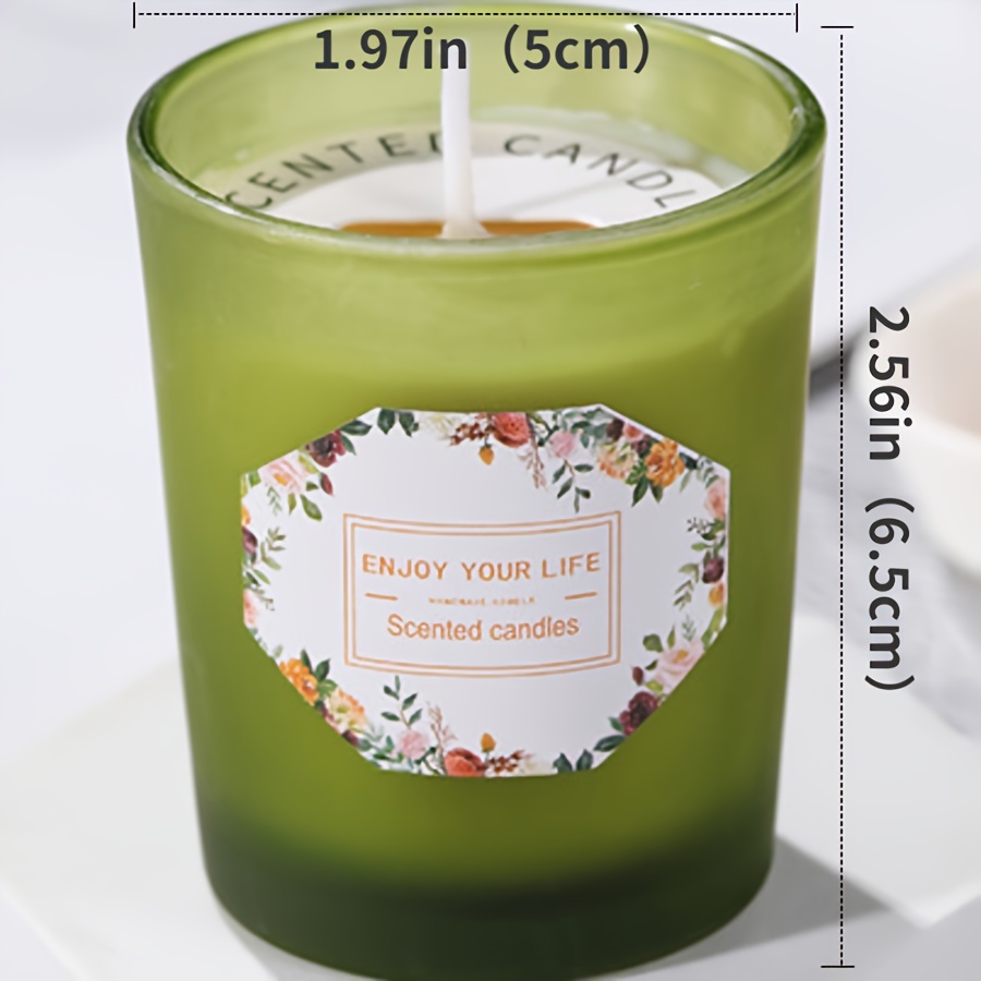 Romantic Candy Colored Glass Scented Candle Smoke free Hotel - Temu