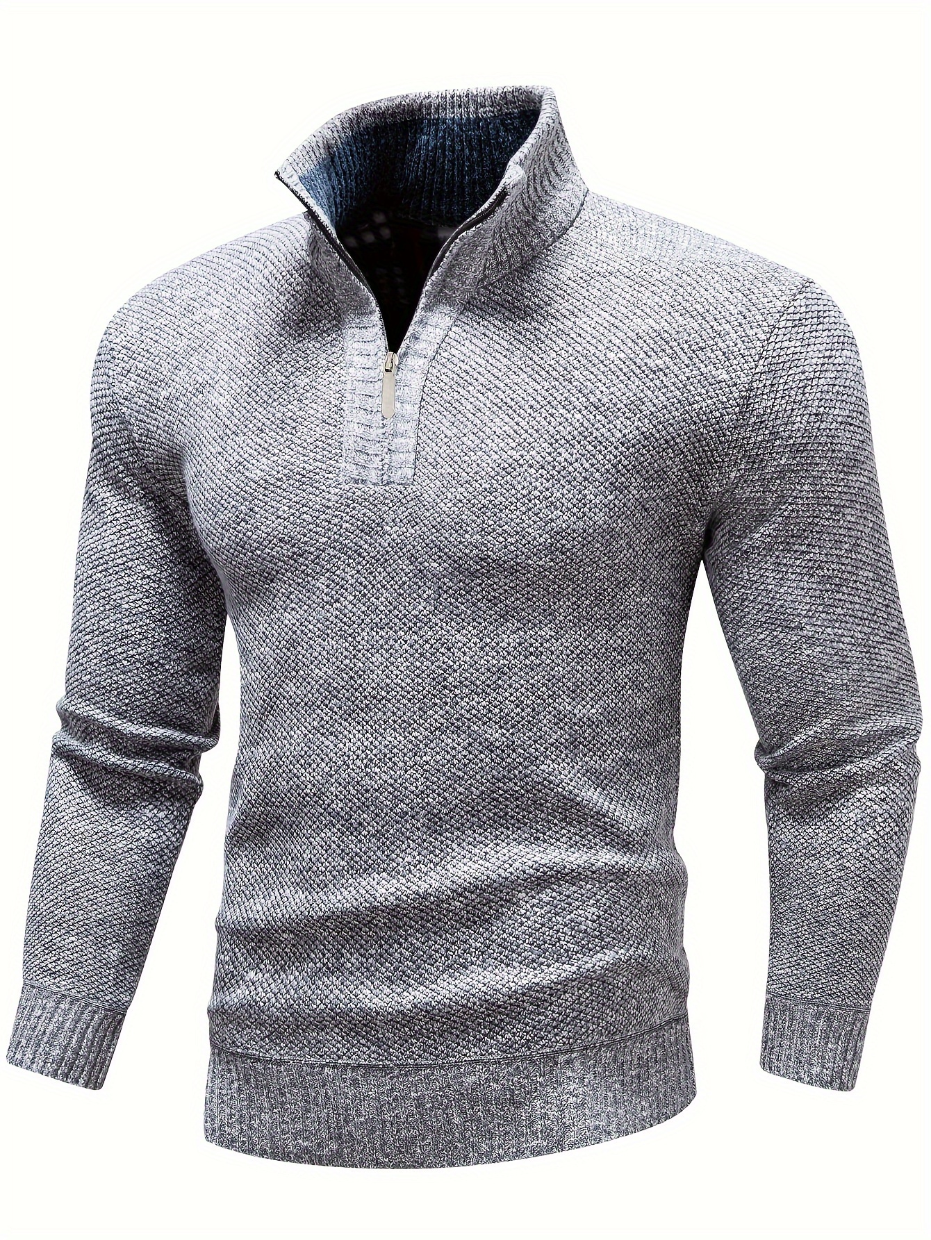 Comprar Nuevo suéter de punto cálido de invierno para hombre, Jersey  informal de cuello alto con personalidad fresca