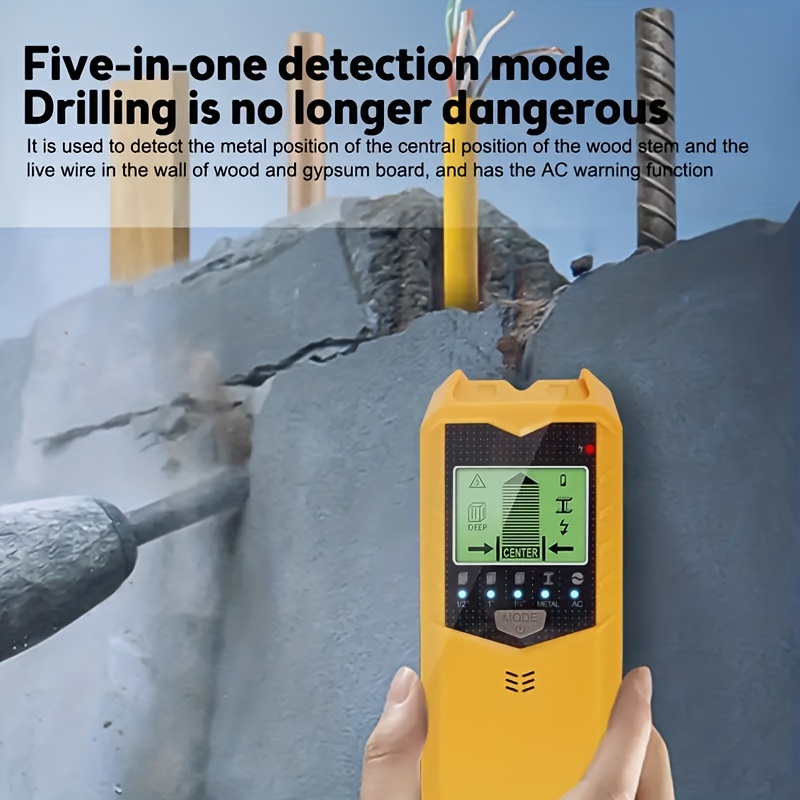 INTELLIGENT STUD SCANNER: DETECTS WOOD, METALS & CABLES